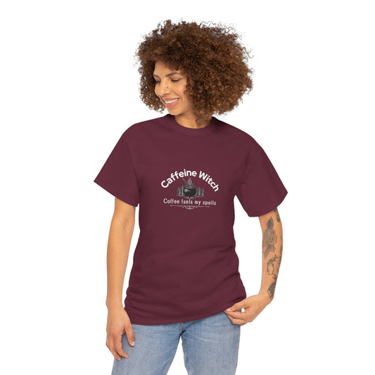 Caffeine Witch, Coffee Fuels My Spells Halloween Shirt