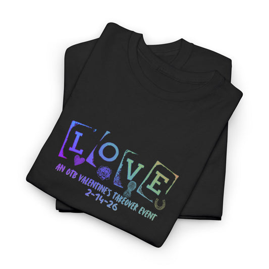 Love - Women’s Triblend Crop Long Sleeve Hoodie Tee