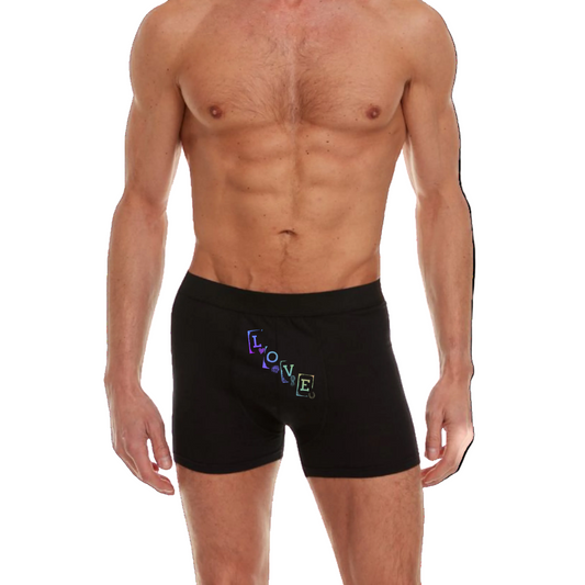 Love Men's Black Boxer Briefs