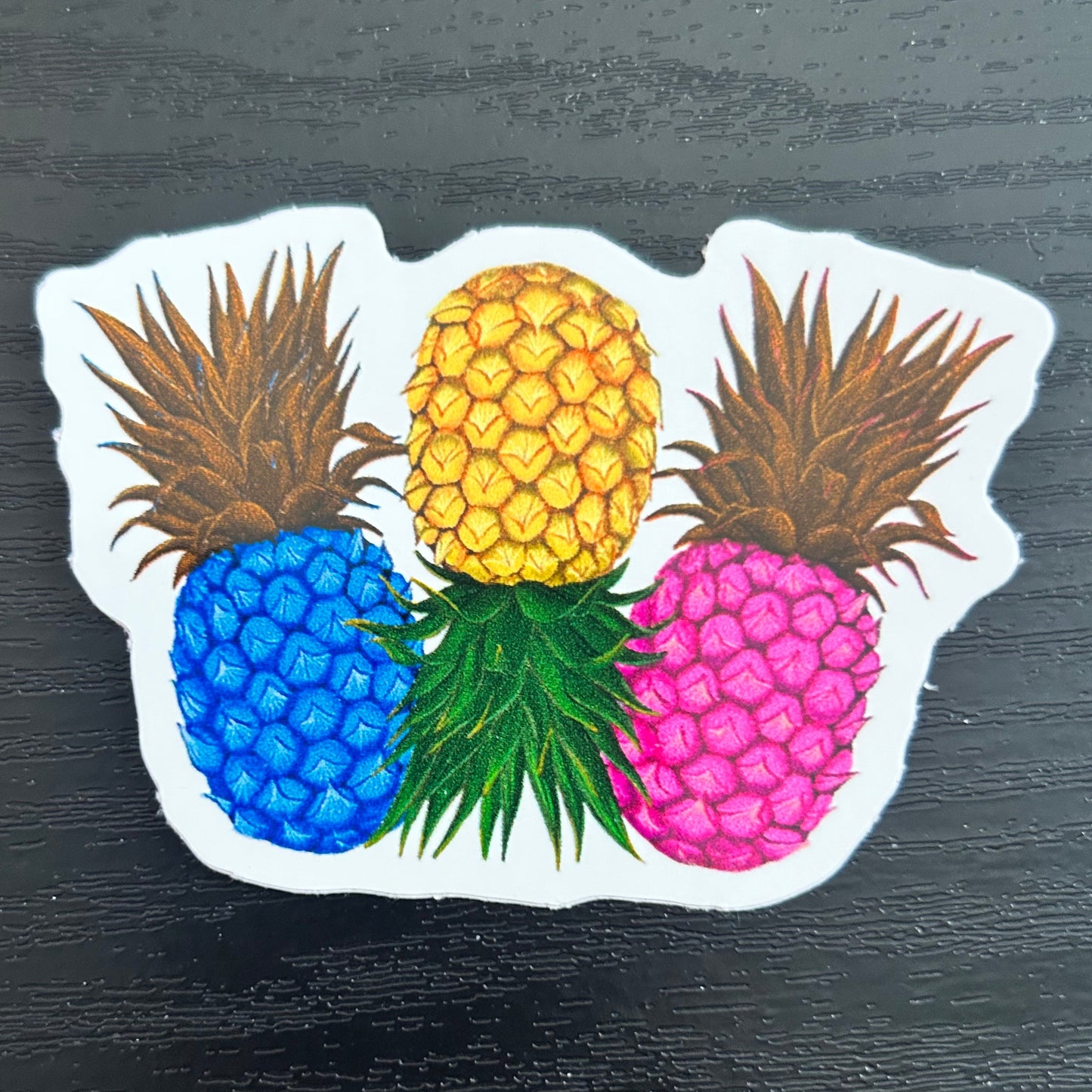 3 Pineapples Sticker