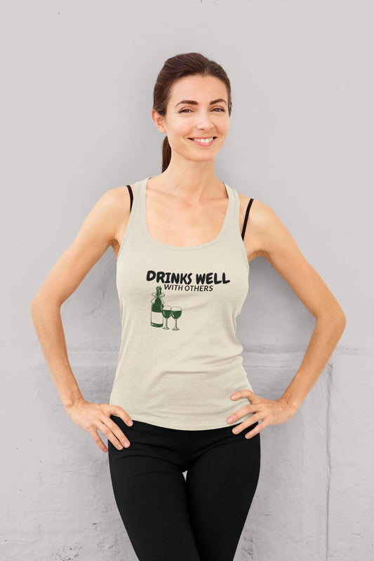 Drinks Well with Others - Wine Lover's Tank Top