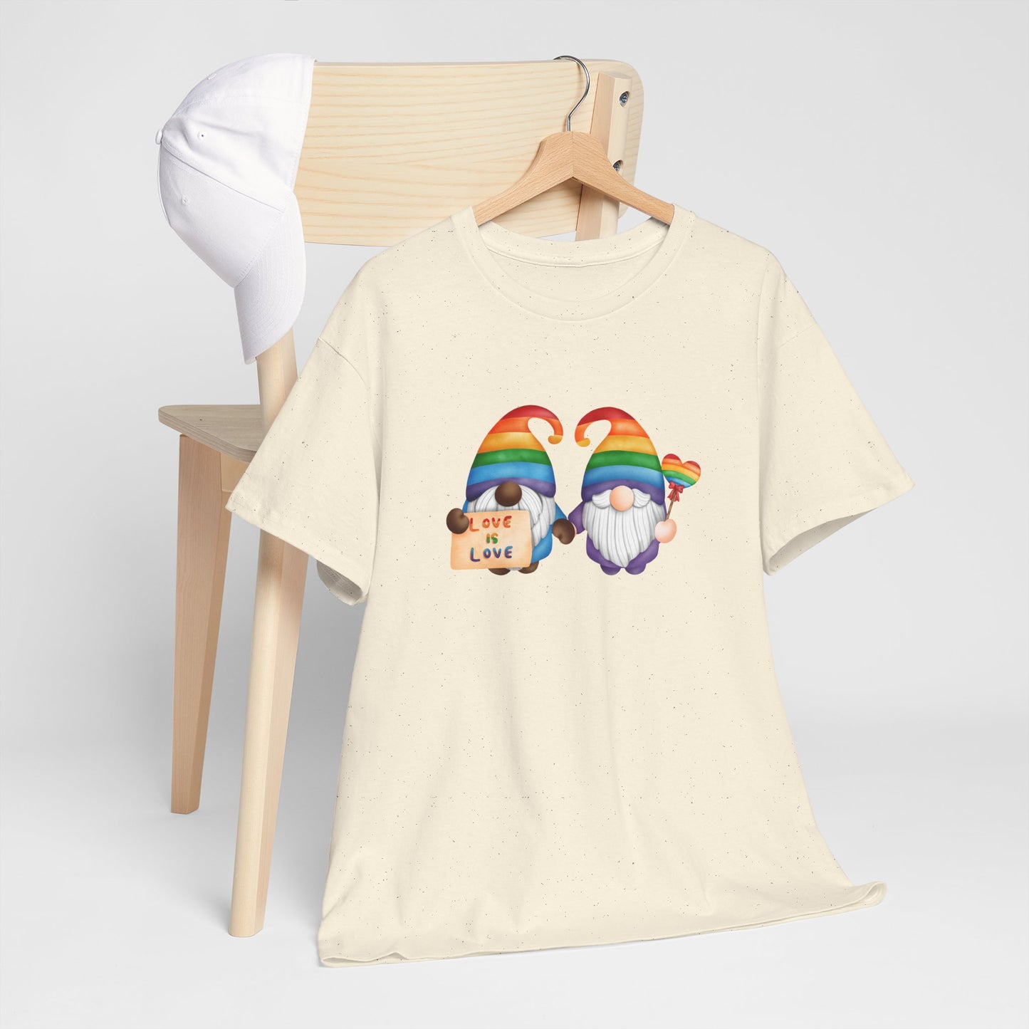 Love & Pride Gnome Unisex Heavy Cotton Tee