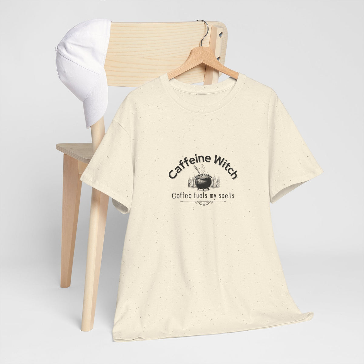 Caffeine Witch, Coffee Fuels My Spells Halloween Shirt
