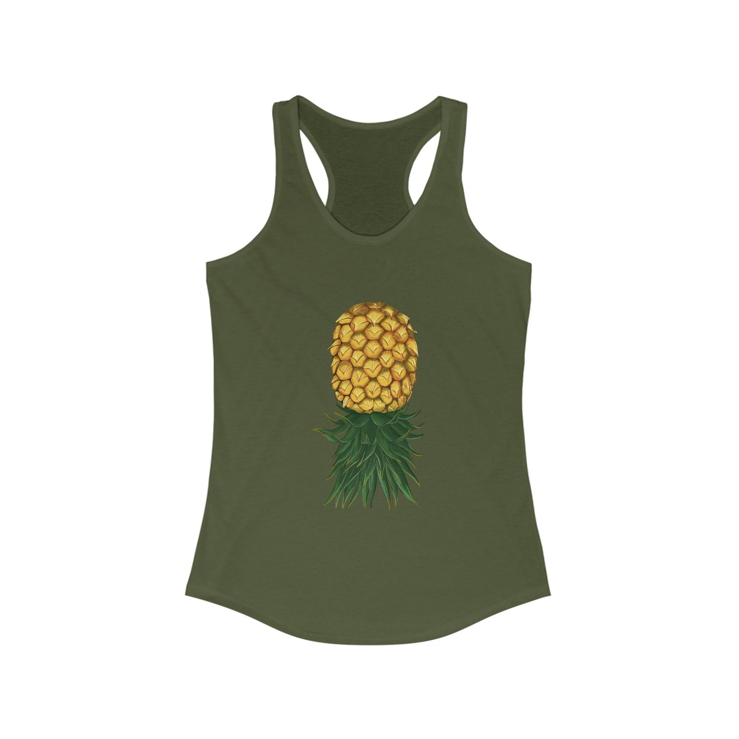 Upside-down Pineapple Women's racerback tank top