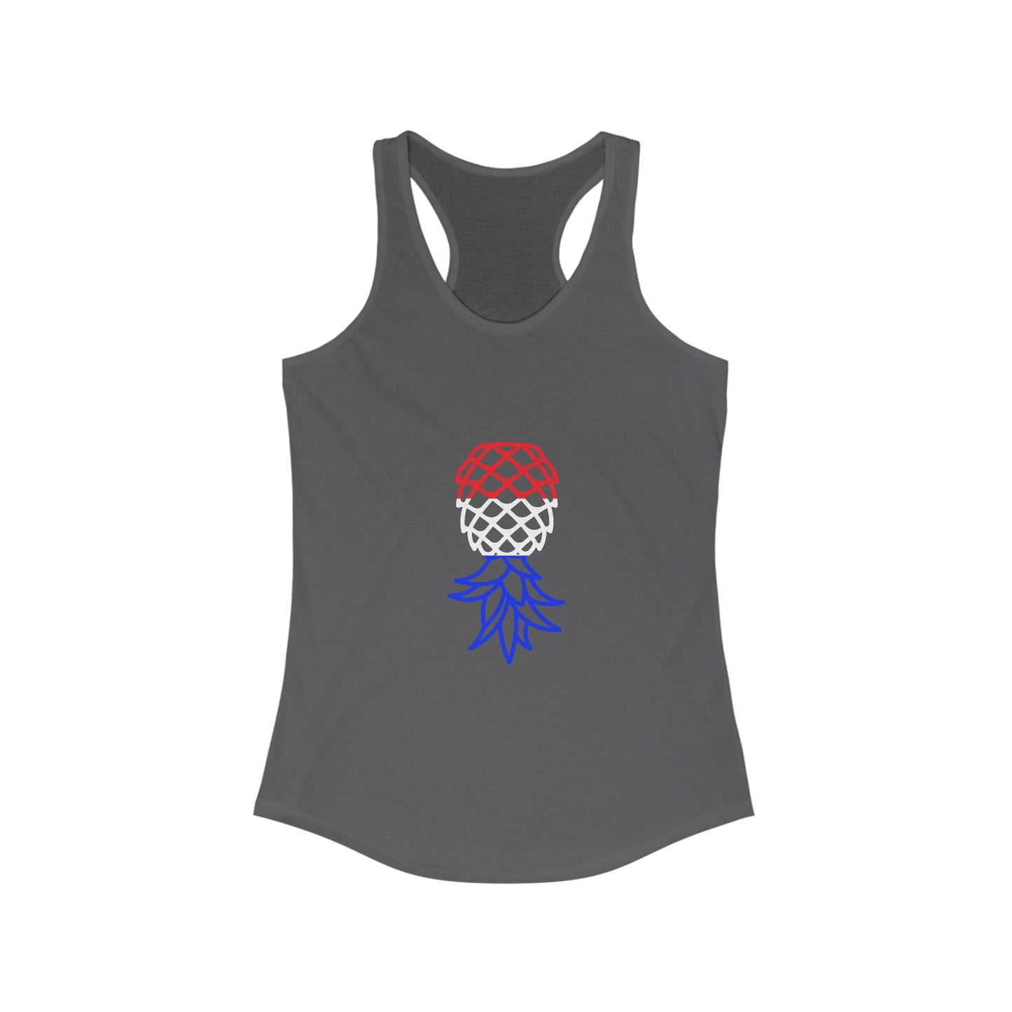 Patriotic Upside Down Pineapple Racerback Tank