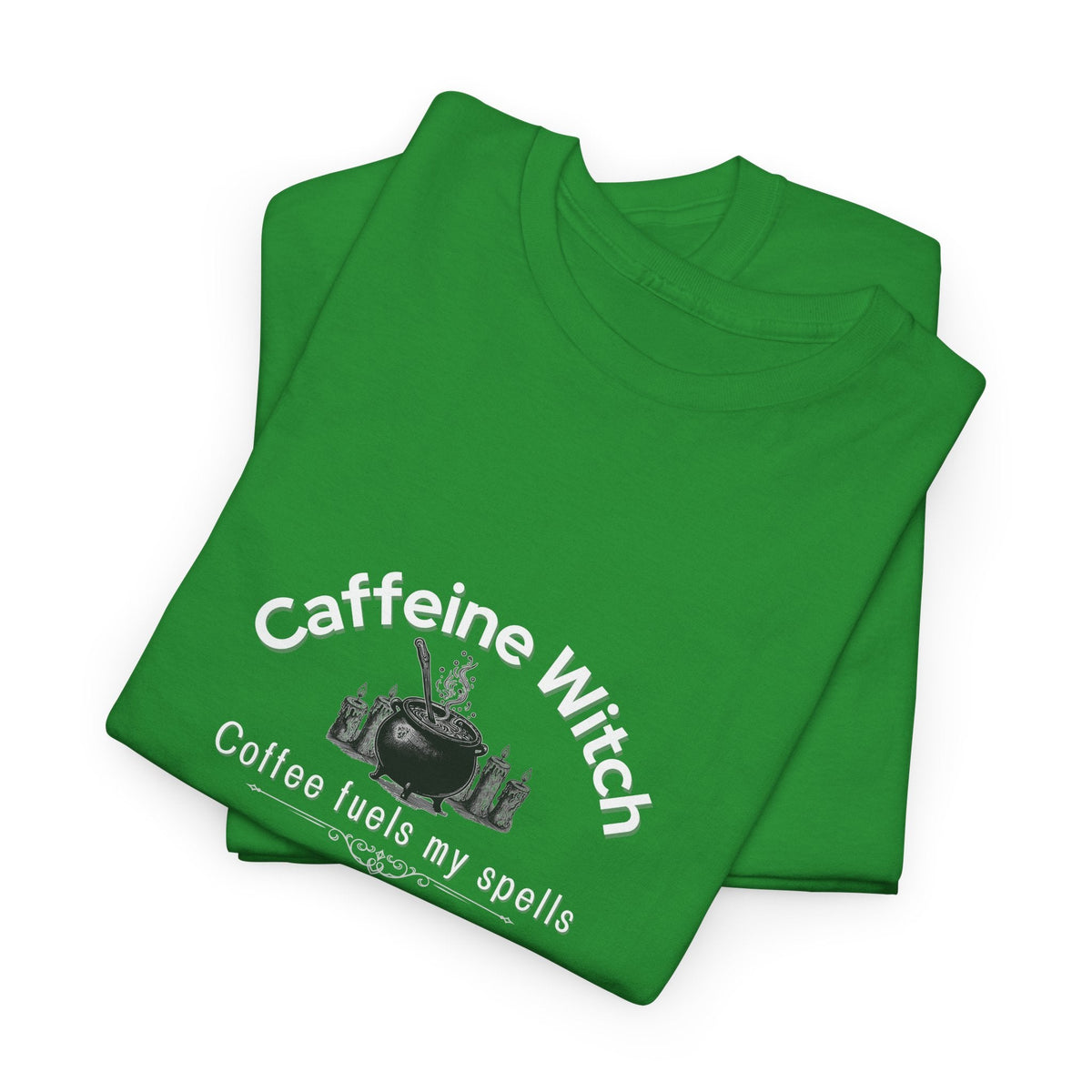 Caffeine Witch, Coffee Fuels My Spells Halloween Shirt