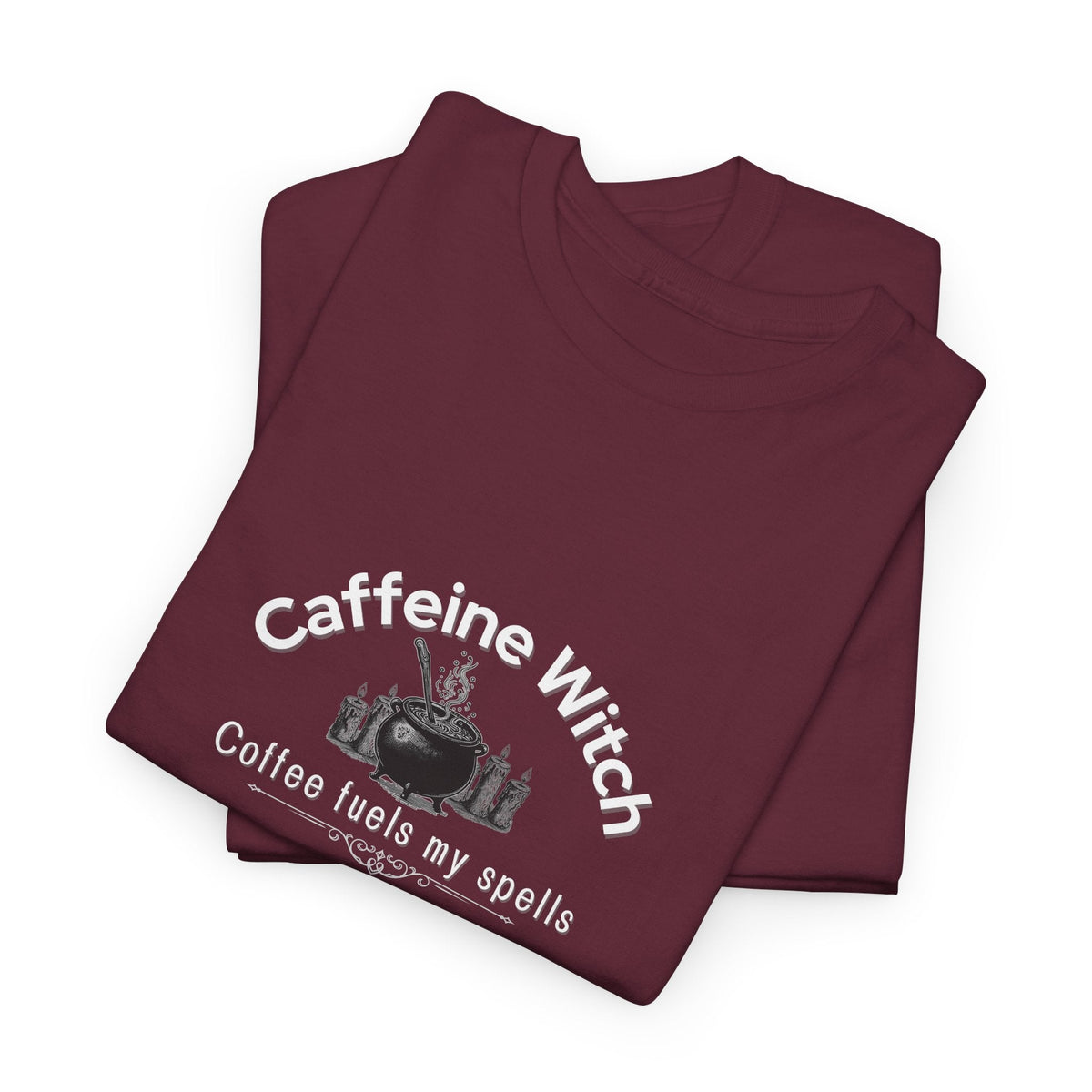 Caffeine Witch, Coffee Fuels My Spells Halloween Shirt