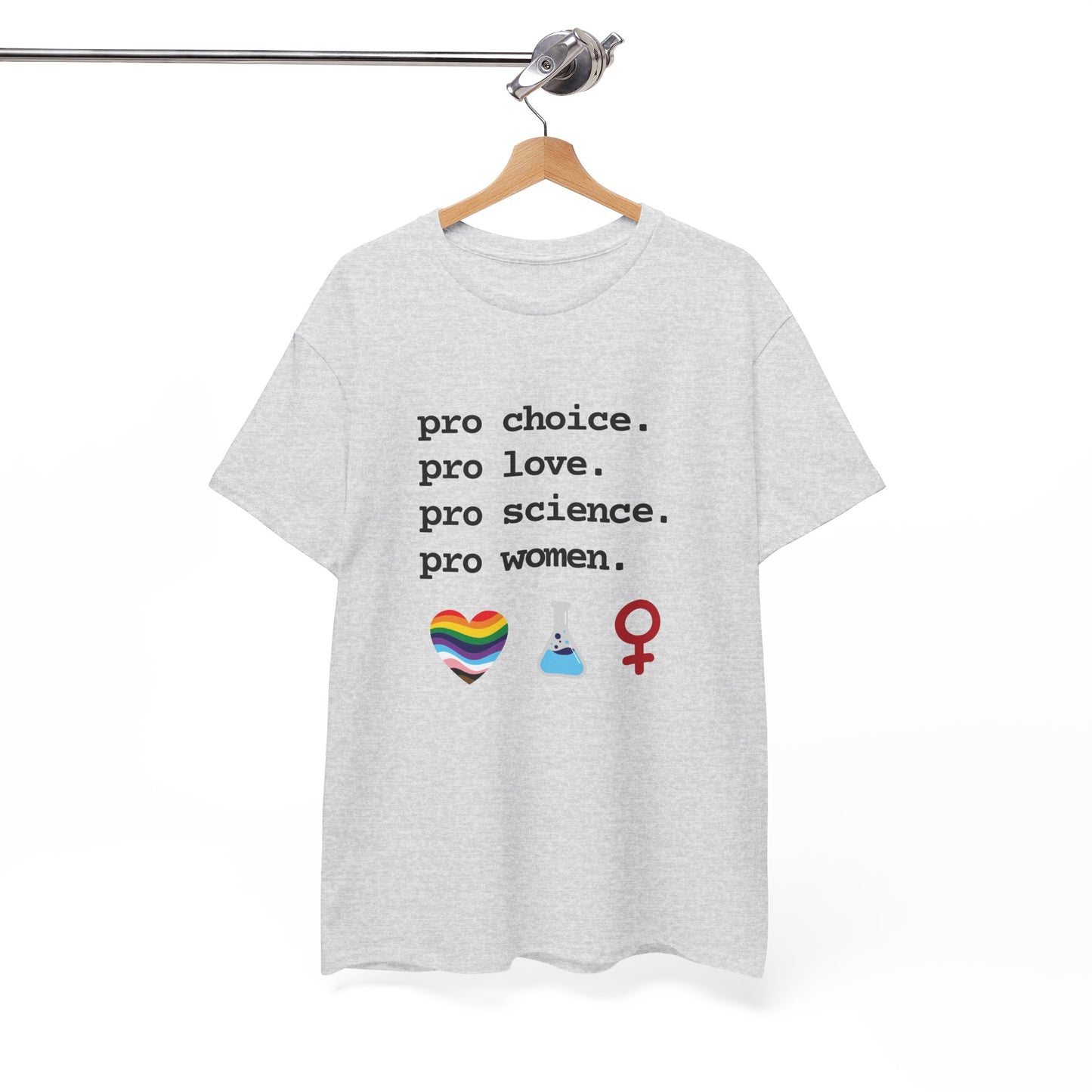Pro Everything Unisex Heavy Cotton Tee - Love & Science Graphic Shirt