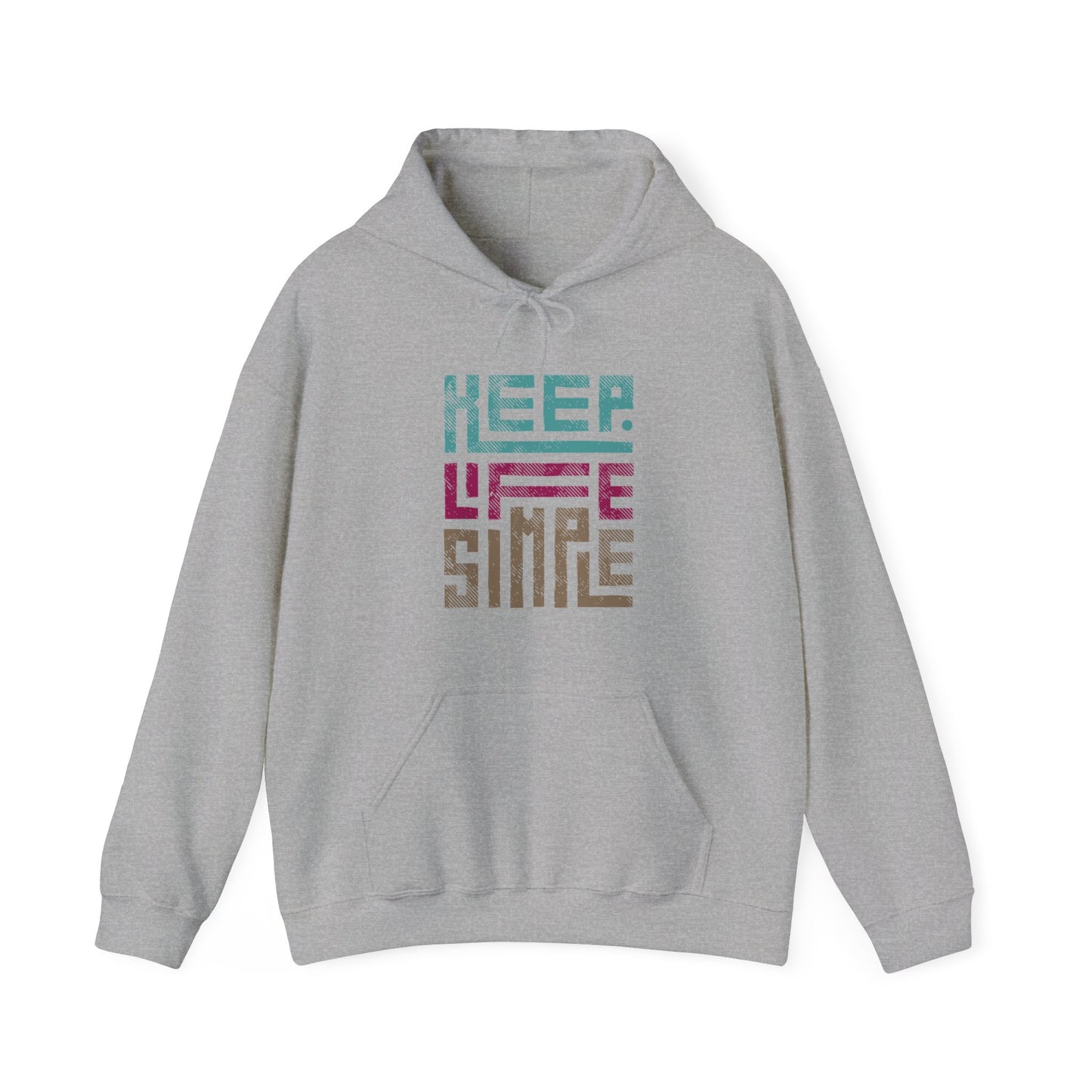 Keep Life Simple Geometric Hoodie