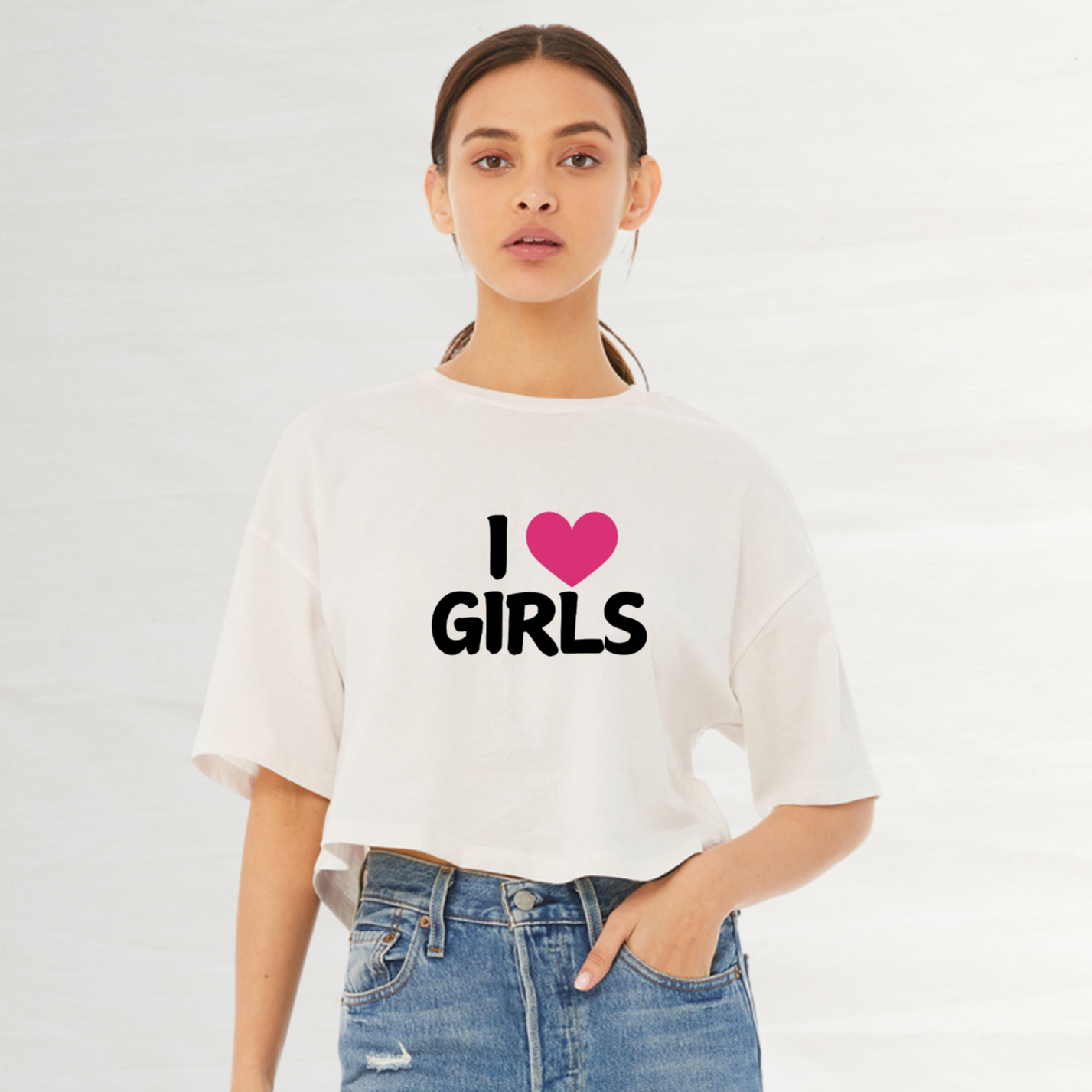 I Heart Girls Crop Top