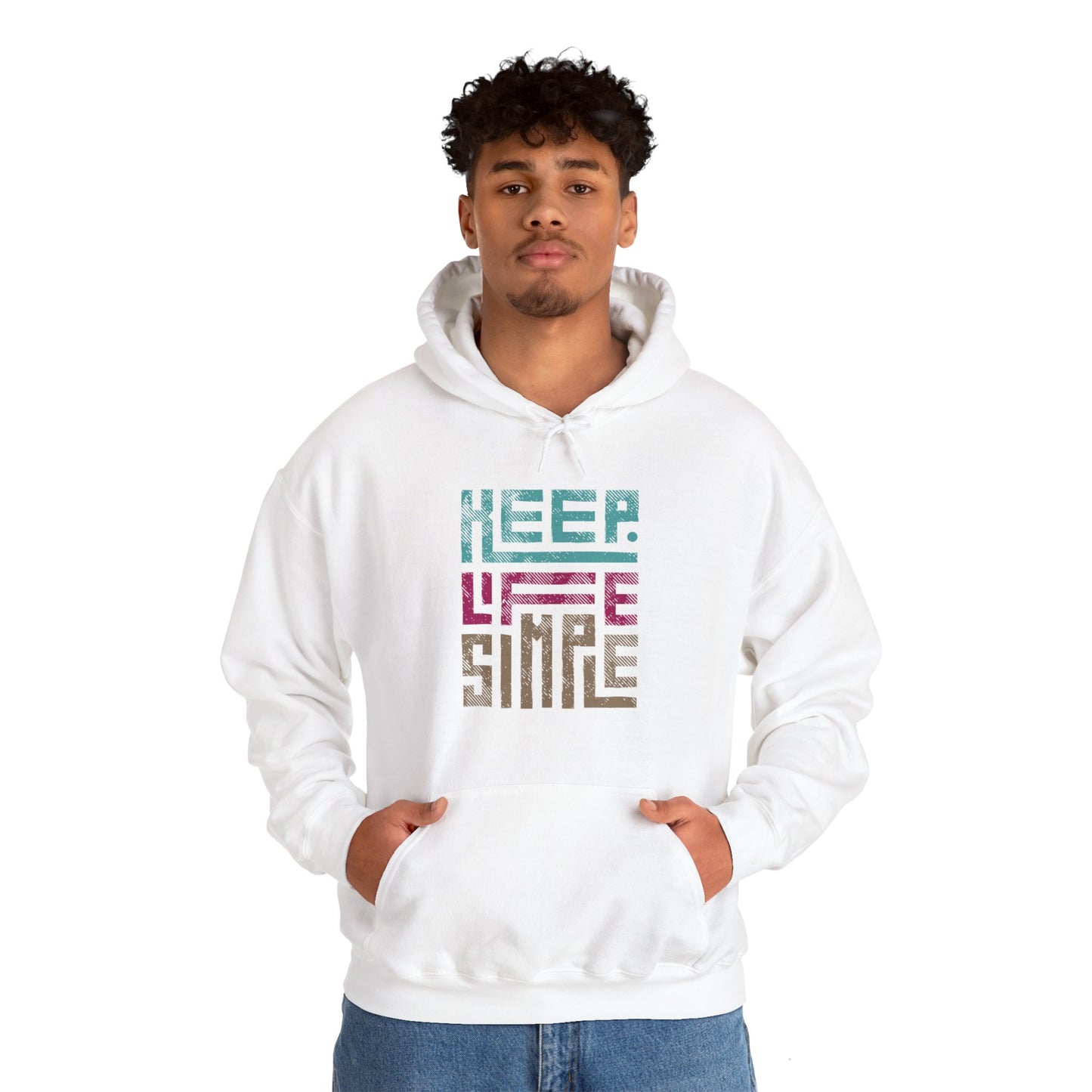 Keep Life Simple Geometric Hoodie