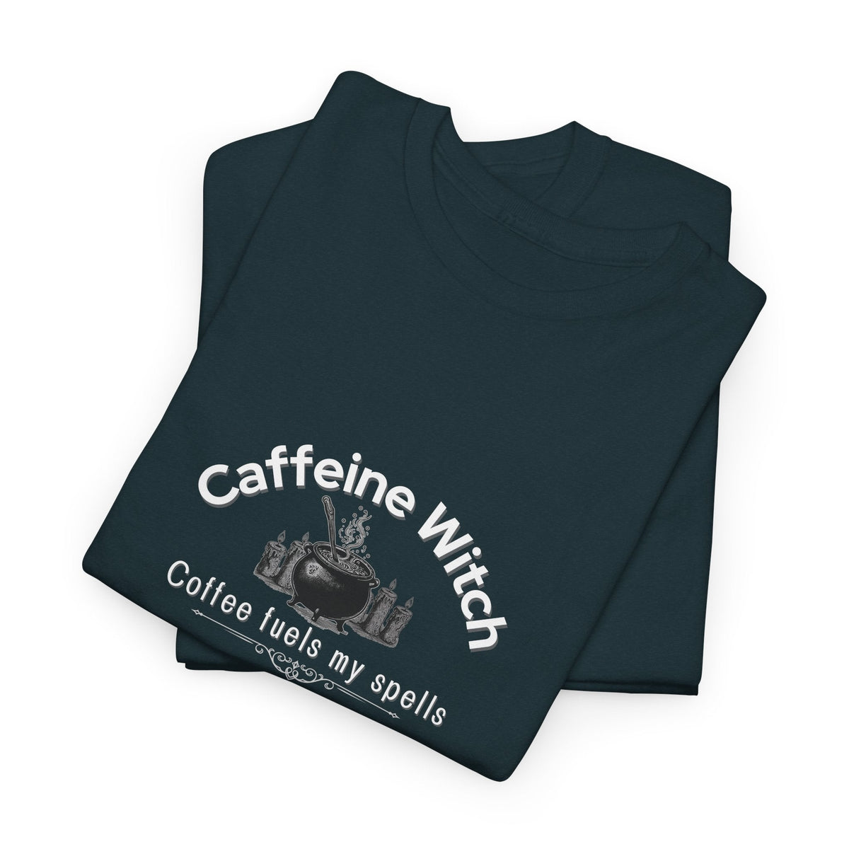 Caffeine Witch, Coffee Fuels My Spells Halloween Shirt