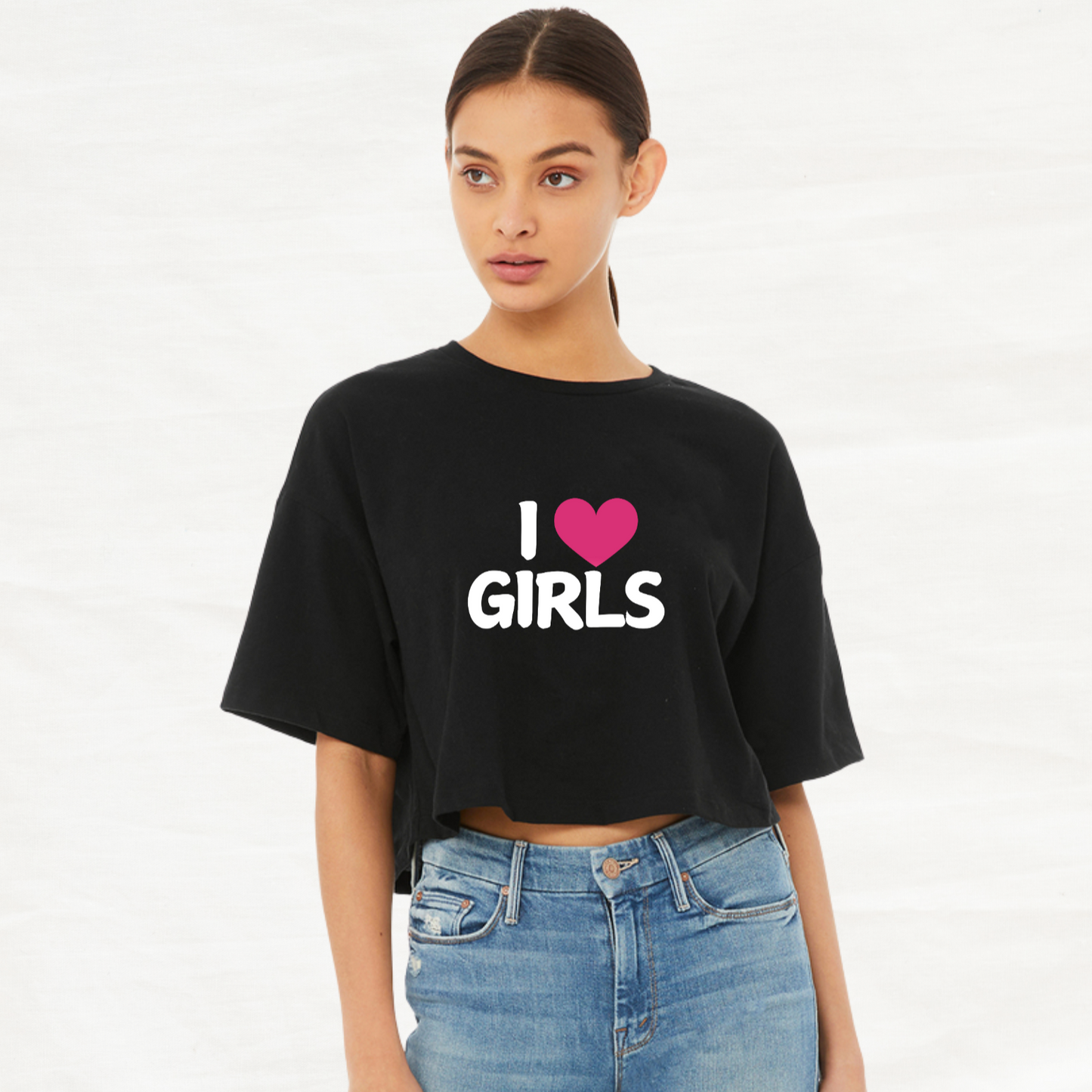I Heart Girls Crop Top