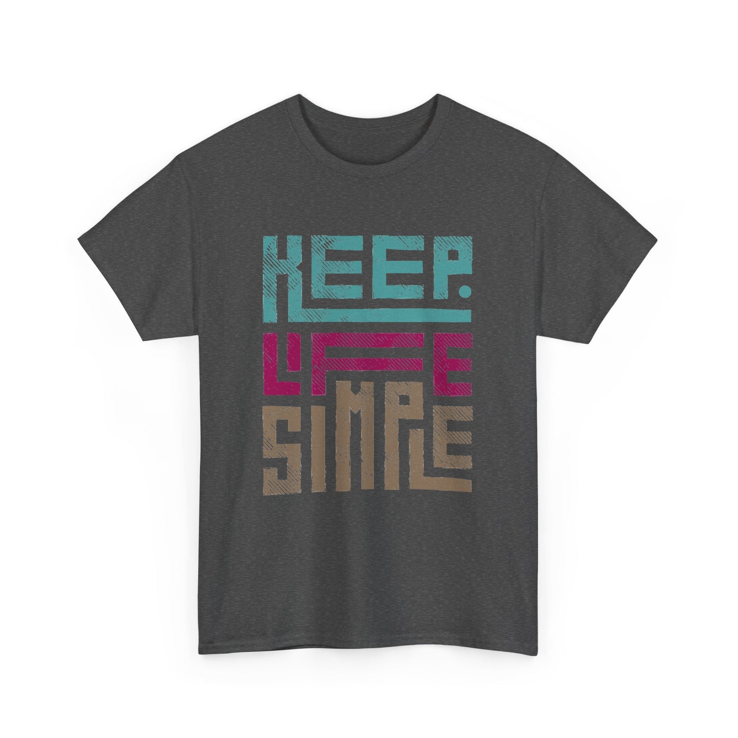 Geometric Keep Life Simple T-Shirt