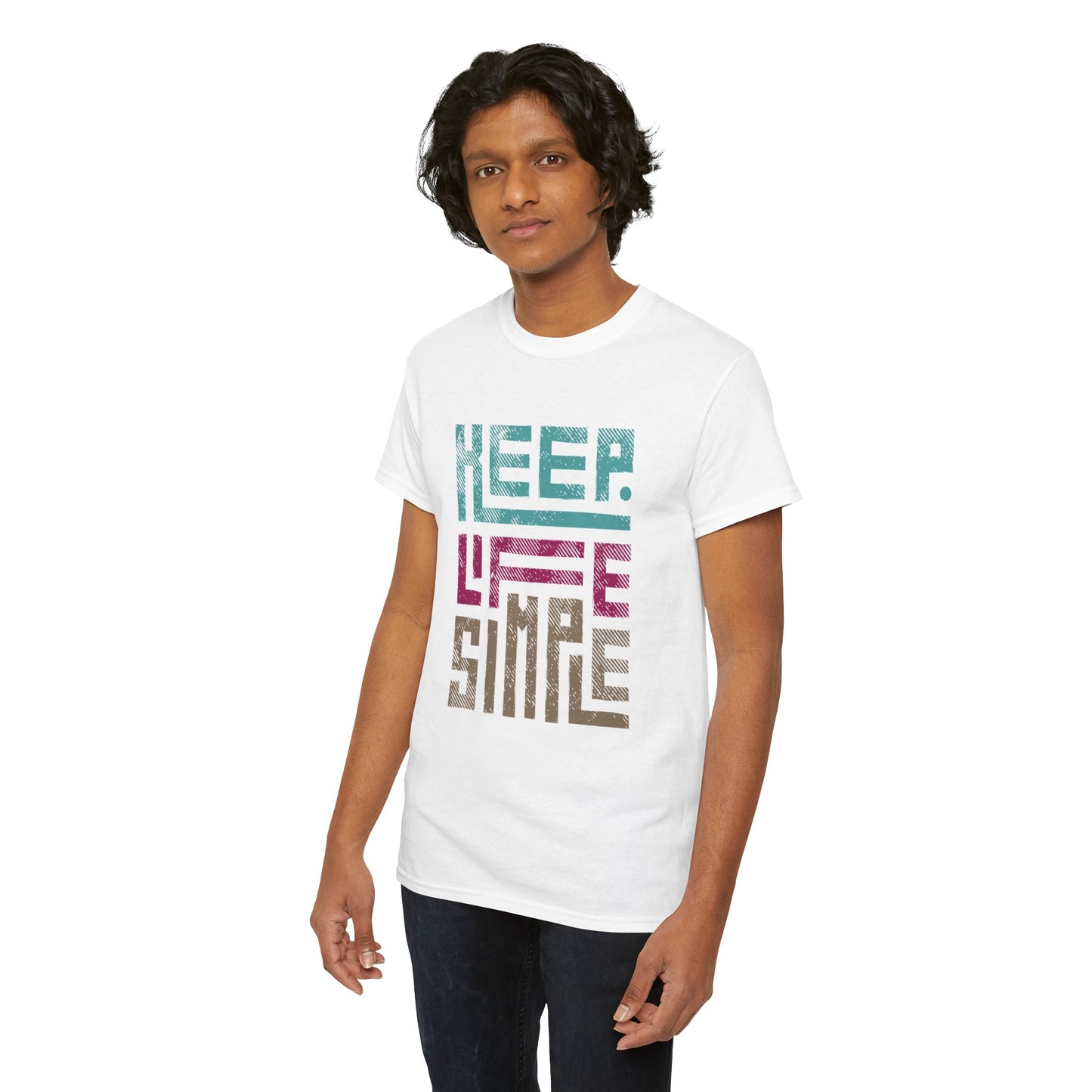 Geometric Keep Life Simple T-Shirt