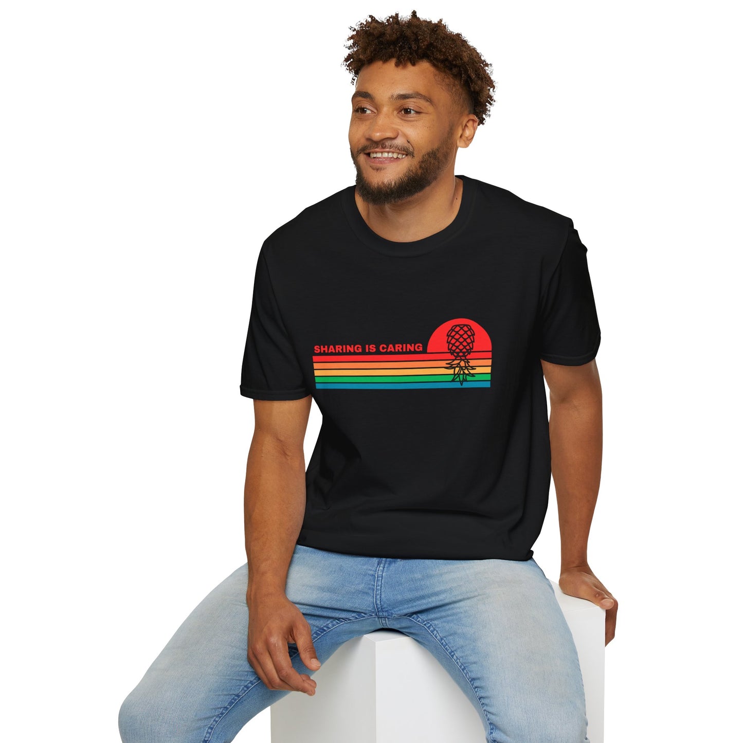 Sharing is Caring Rainbow T-Shirt