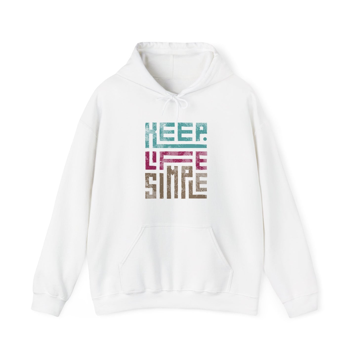 Keep Life Simple Geometric Hoodie