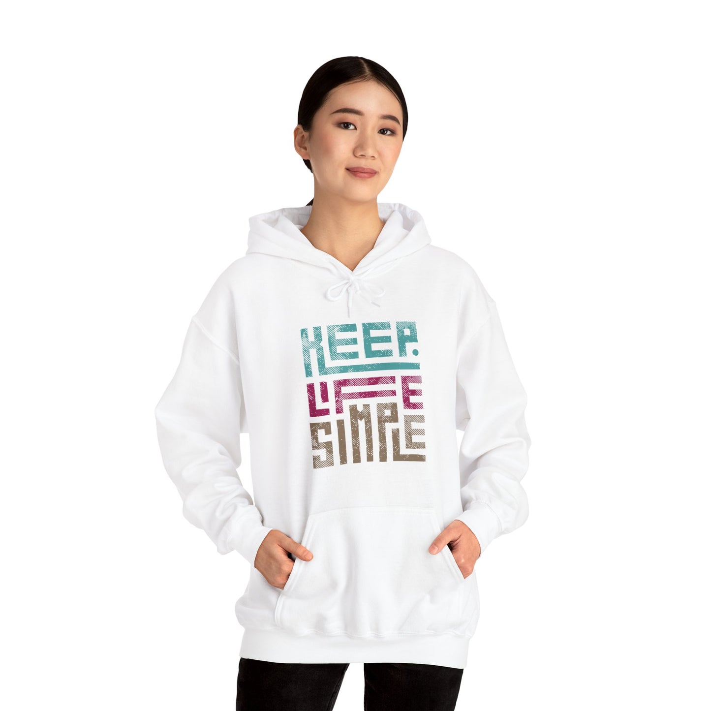 Keep Life Simple Geometric Hoodie