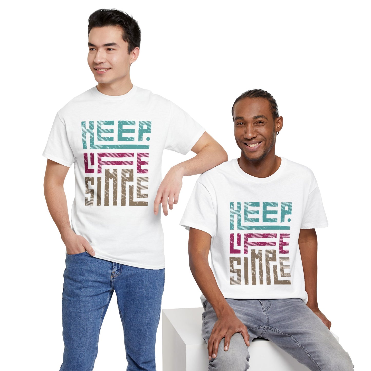 Geometric Keep Life Simple T-Shirt