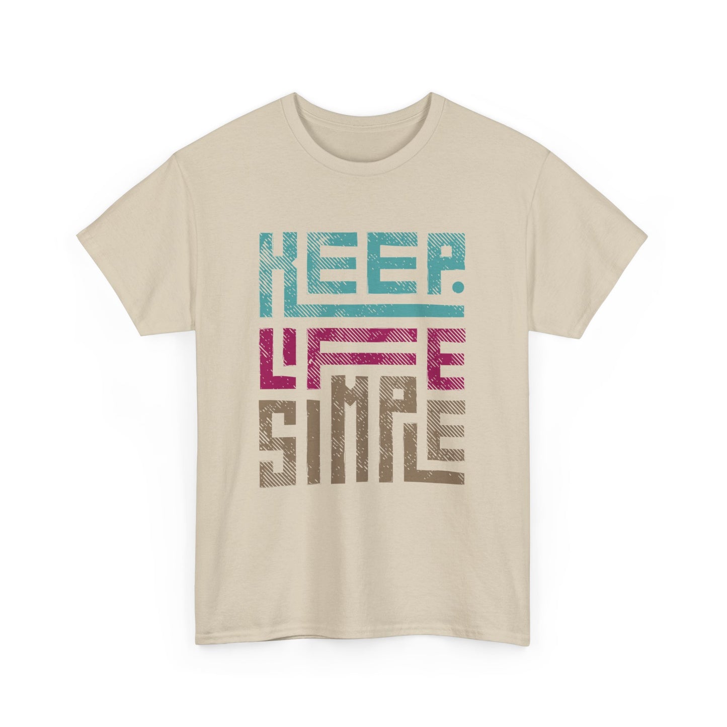 Geometric Keep Life Simple T-Shirt