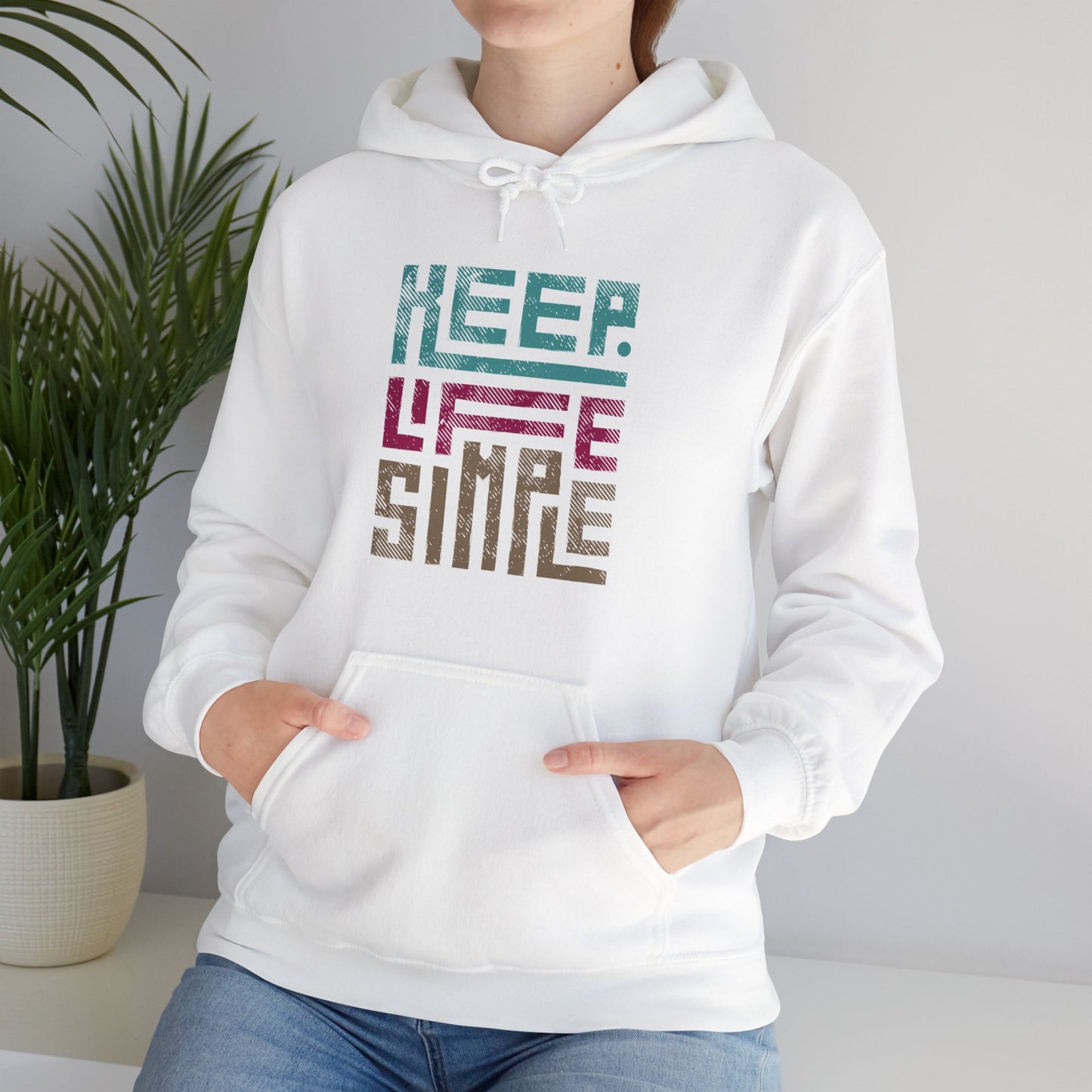 Keep Life Simple Geometric Hoodie