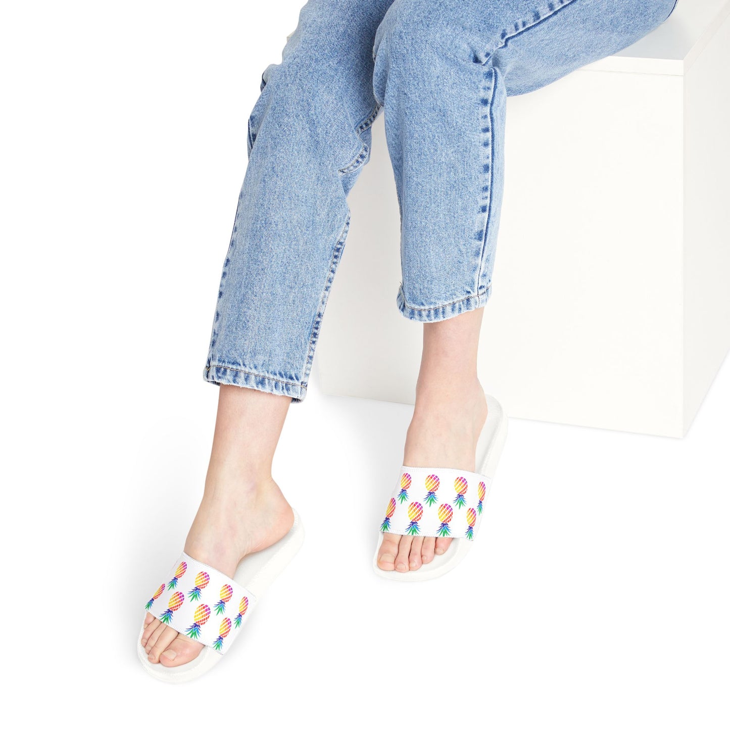 Women's Pineapple Slides- Fun Summer Footwear