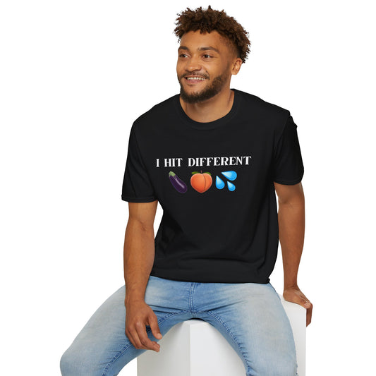 I Hit Different, Emoji T-Shirt