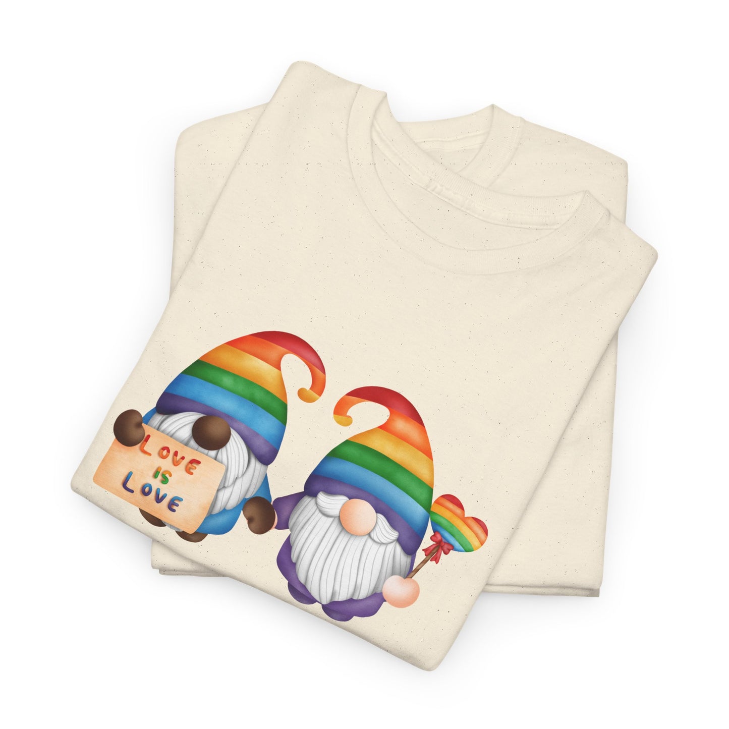 Love & Pride Gnome Unisex Heavy Cotton Tee