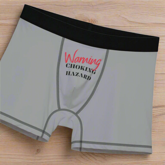 Funny Choking Hazard Men's Boxer Briefs