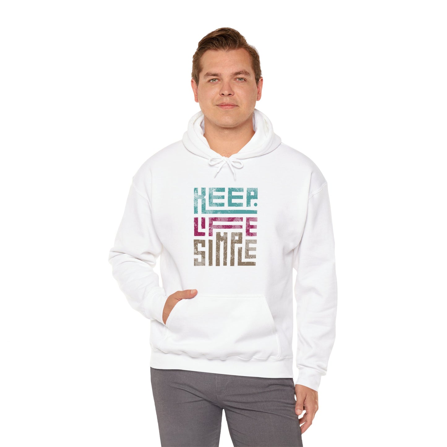 Keep Life Simple Geometric Hoodie