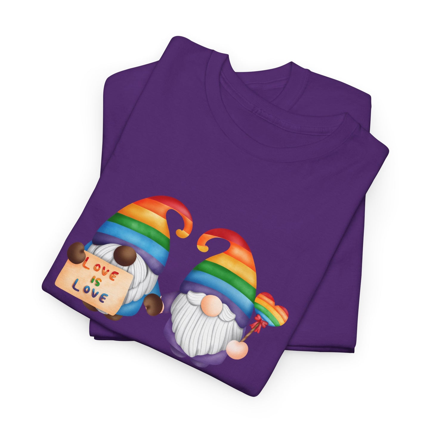 Love & Pride Gnome Unisex Heavy Cotton Tee