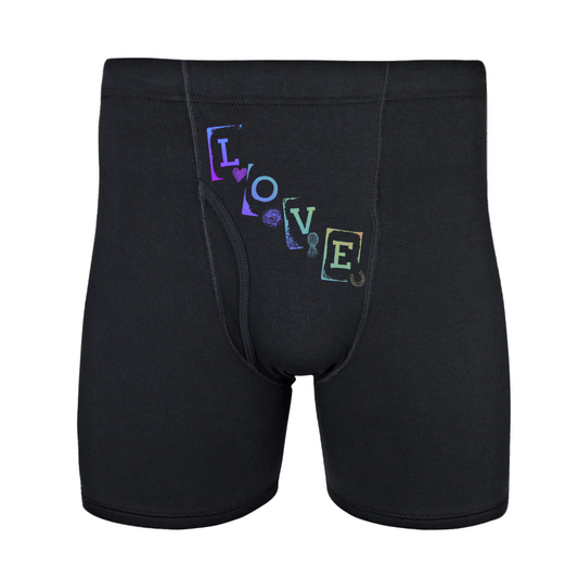 Love Men's Black Boxer Briefs