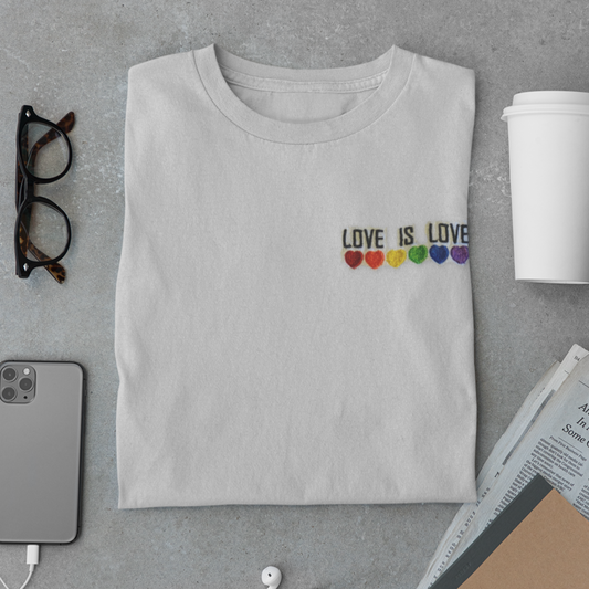 Love is Love Embroidered T-Shirt