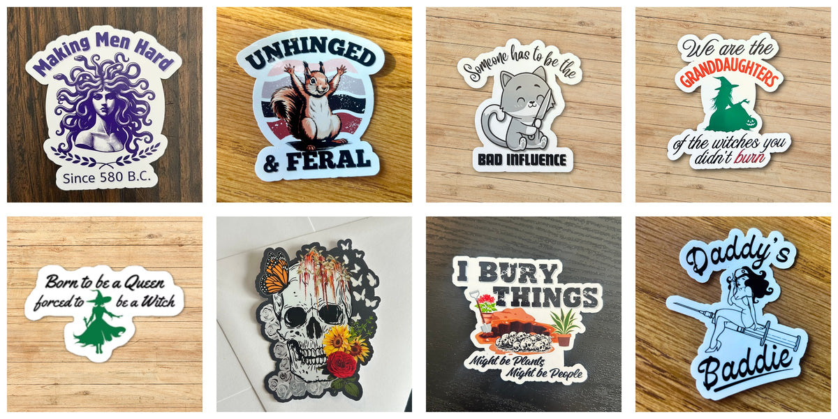 Badass Sticker Pack - Includes 8 stickers