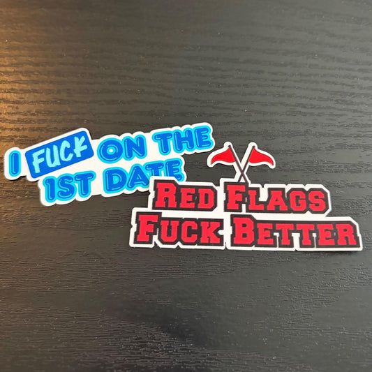 Red Flags Sticker