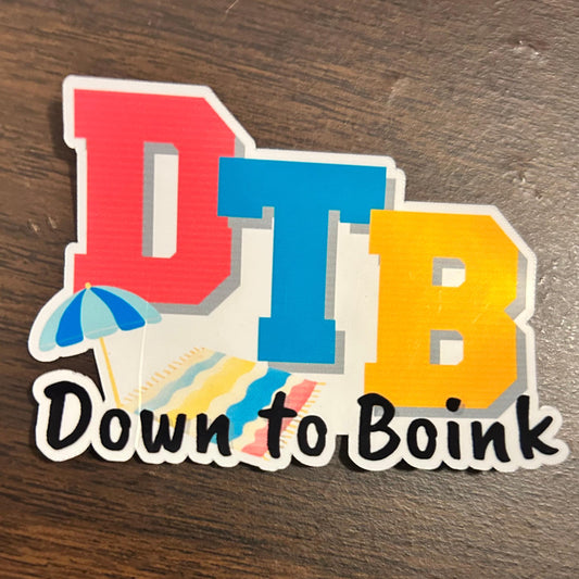DTB Down to Boink Sticker