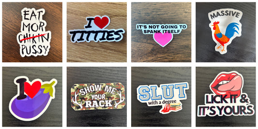 Cheeky Sticker Pack - Includes 8 stickers