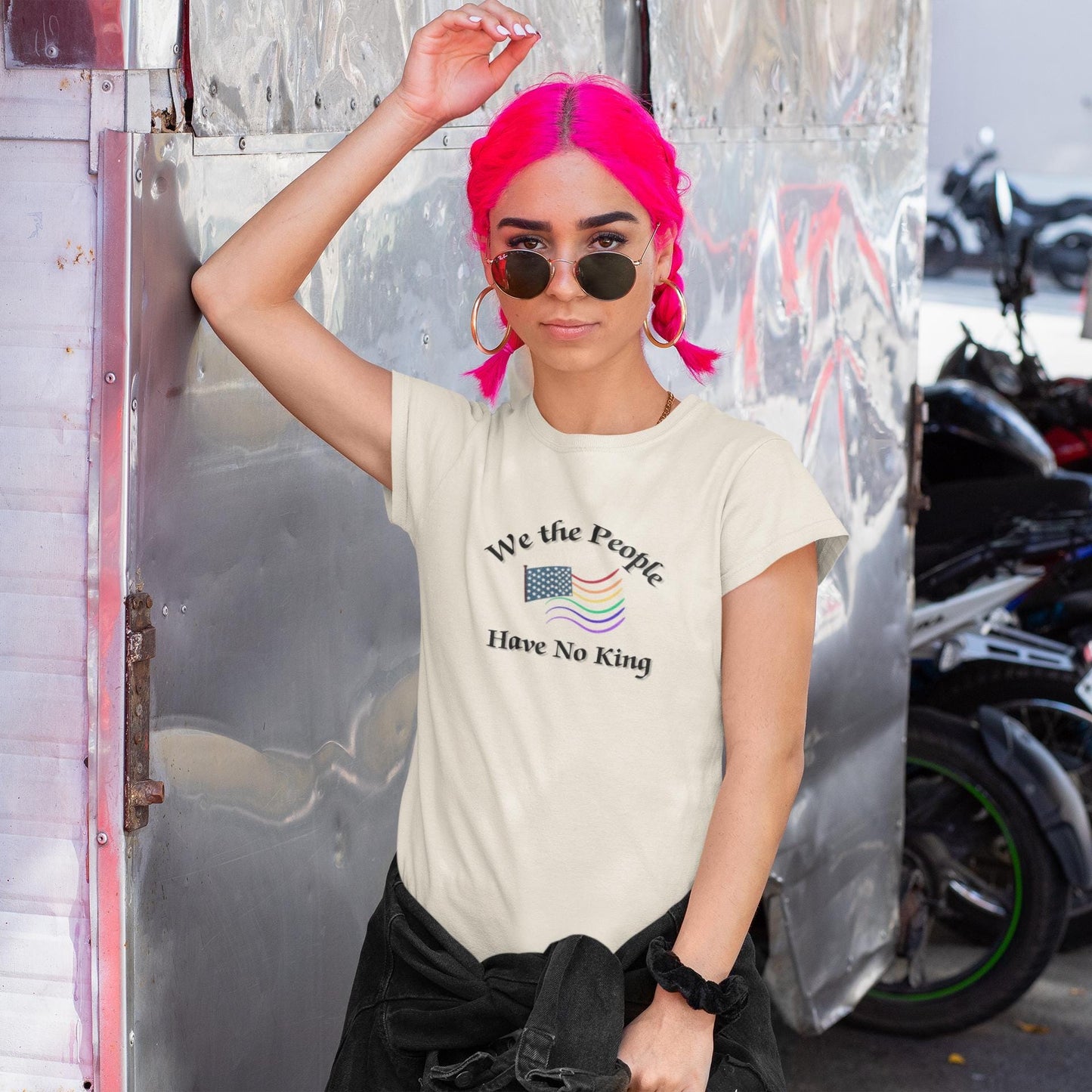 No Kings Pride - Patriotic Unisex Heavy Cotton Tee