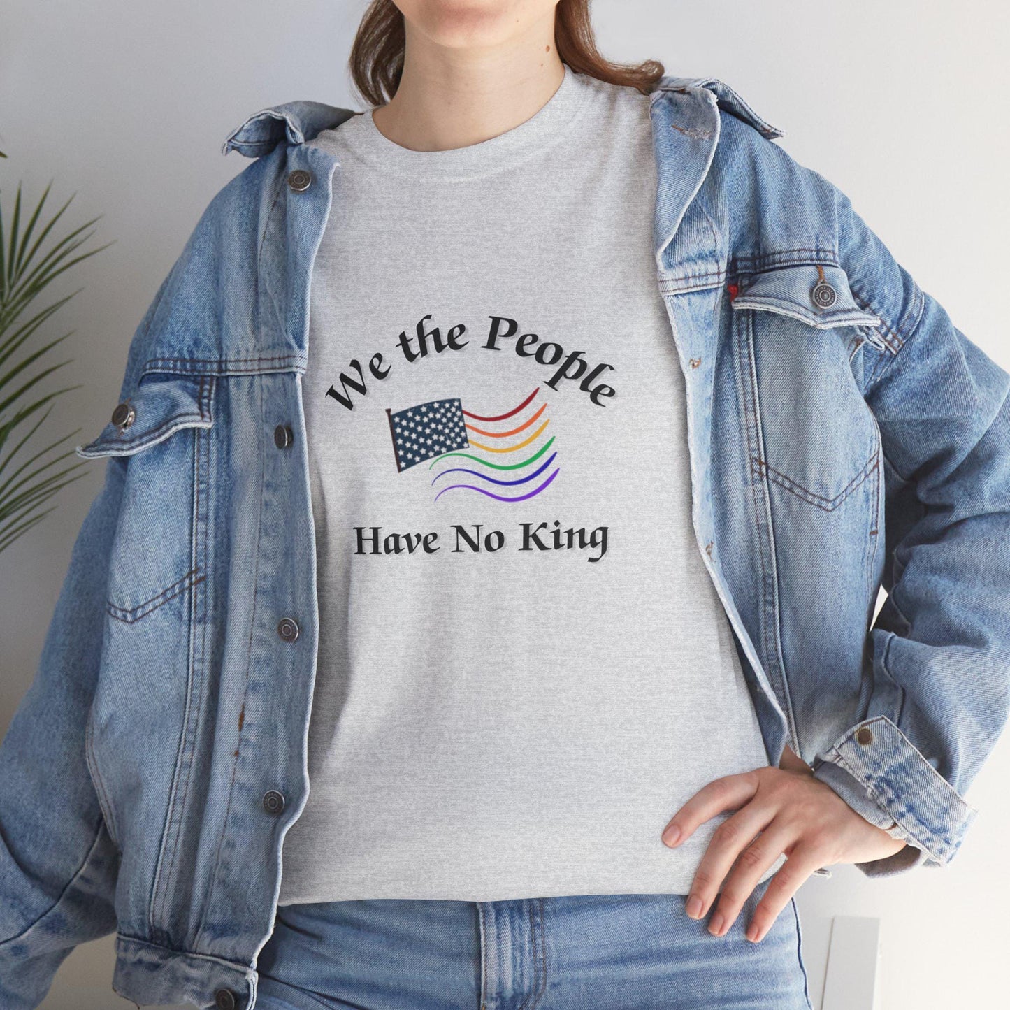 No Kings Pride - Patriotic Unisex Heavy Cotton Tee