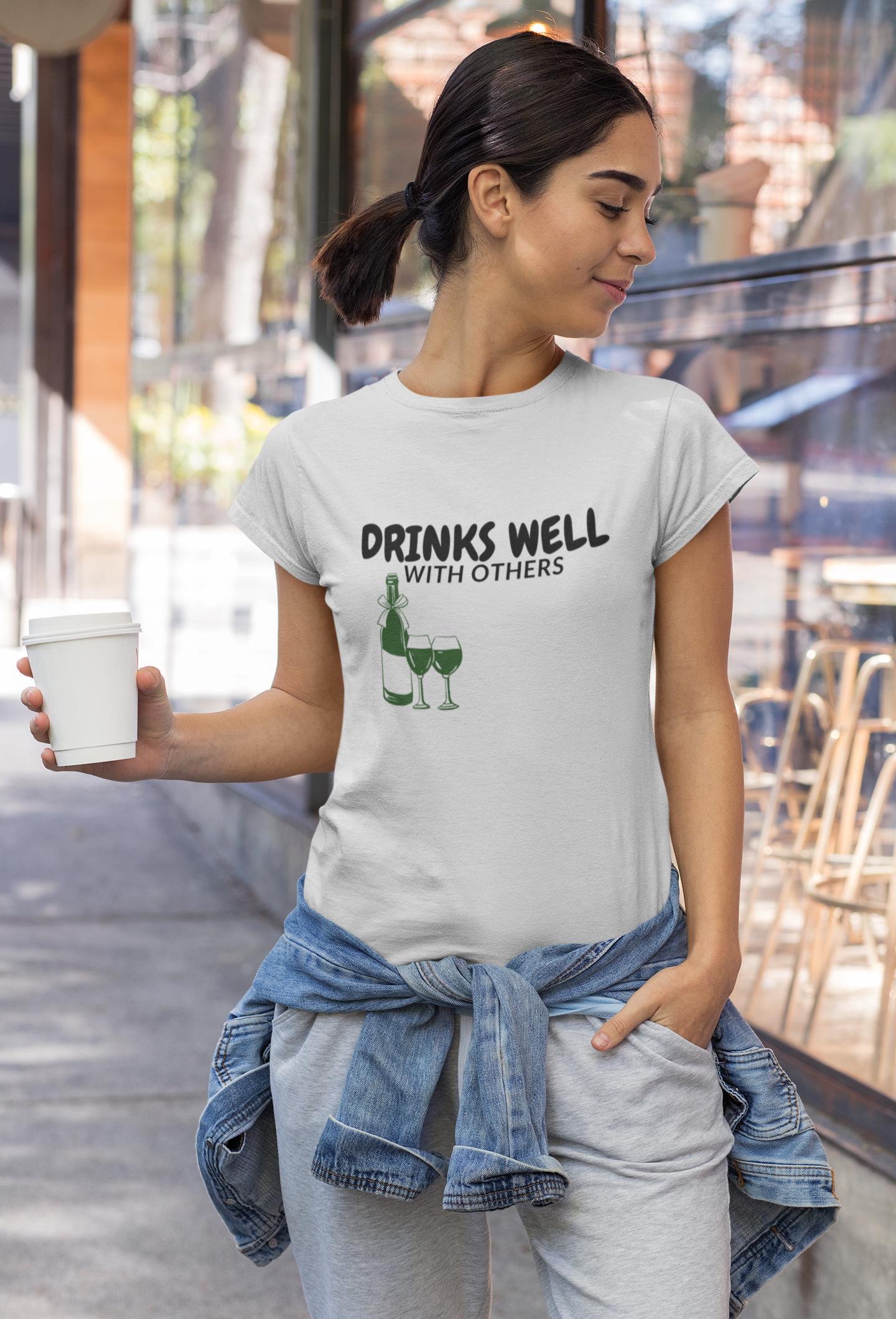 Drinks Well with Others - Wine Lover's Tank Top