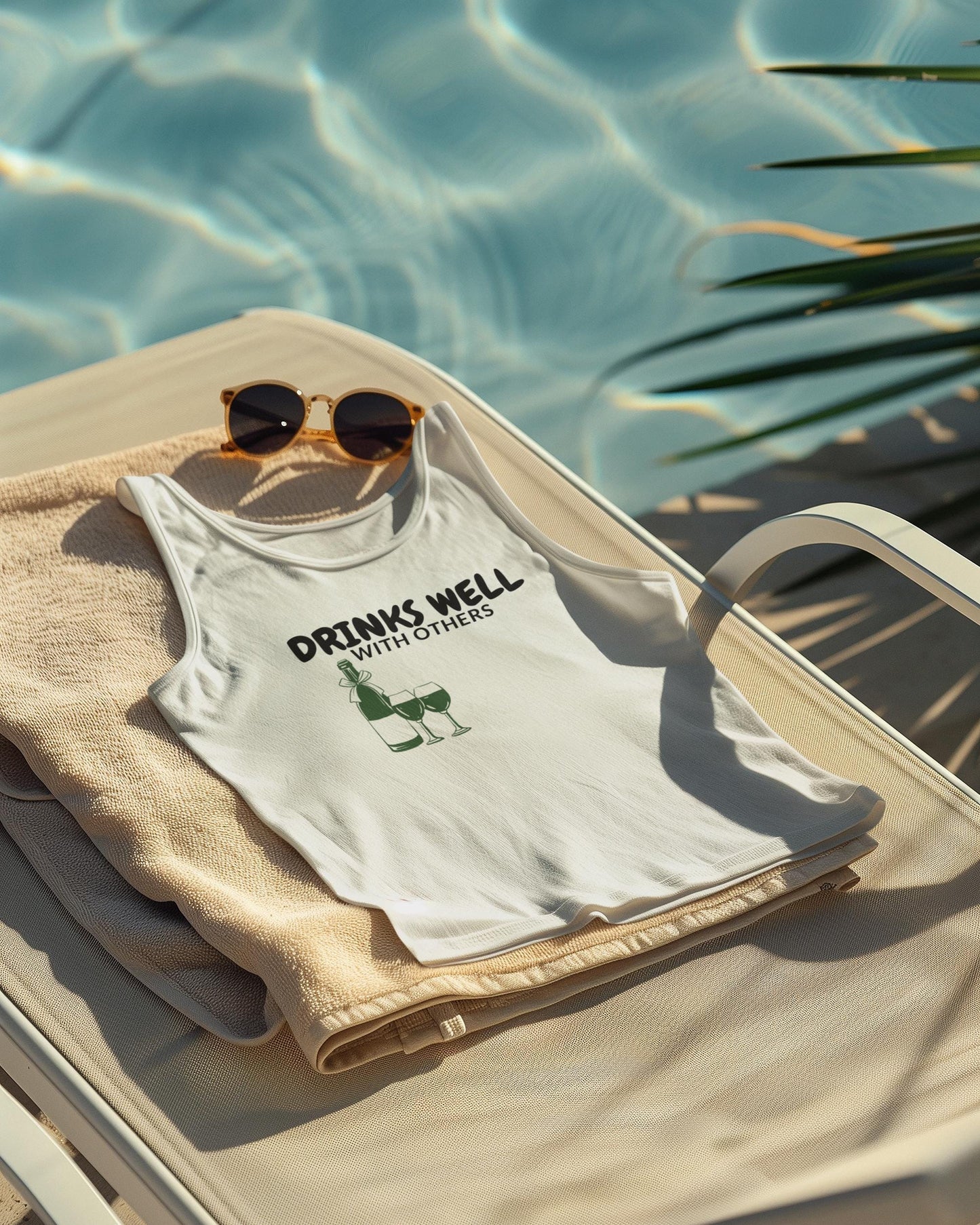 Drinks Well with Others - Wine Lover's Tank Top