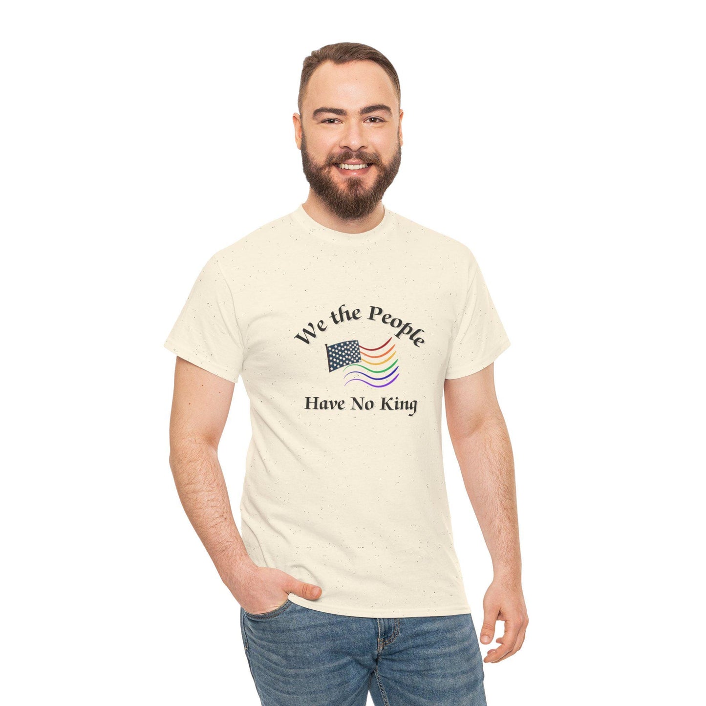 No Kings Pride - Patriotic Unisex Heavy Cotton Tee