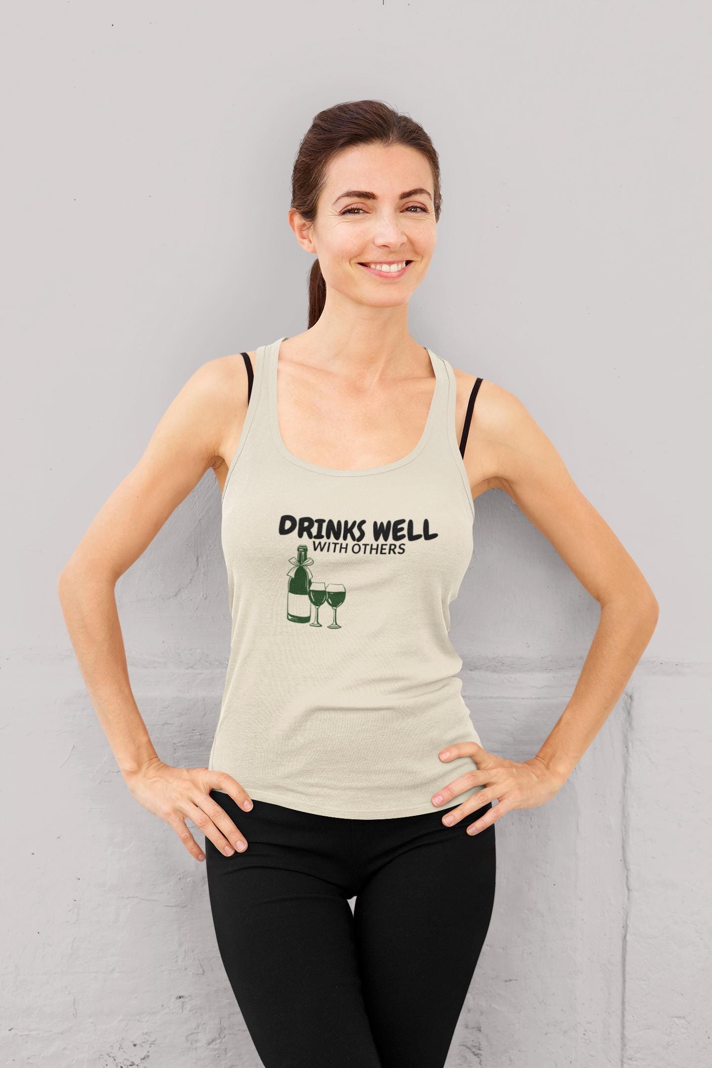 Drinks Well with Others - Wine Lover's Tank Top