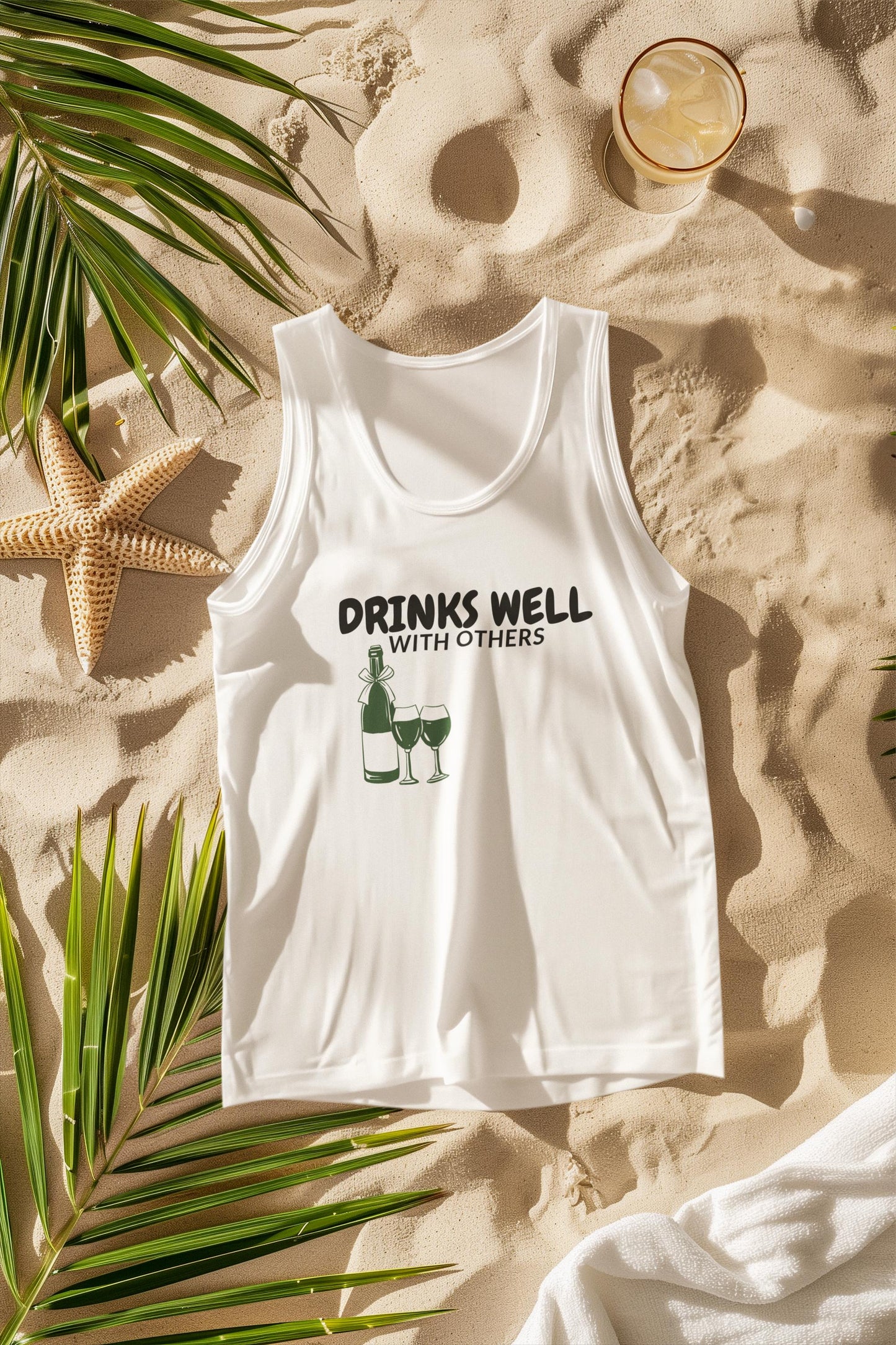 Drinks Well with Others - Wine Lover's Tank Top