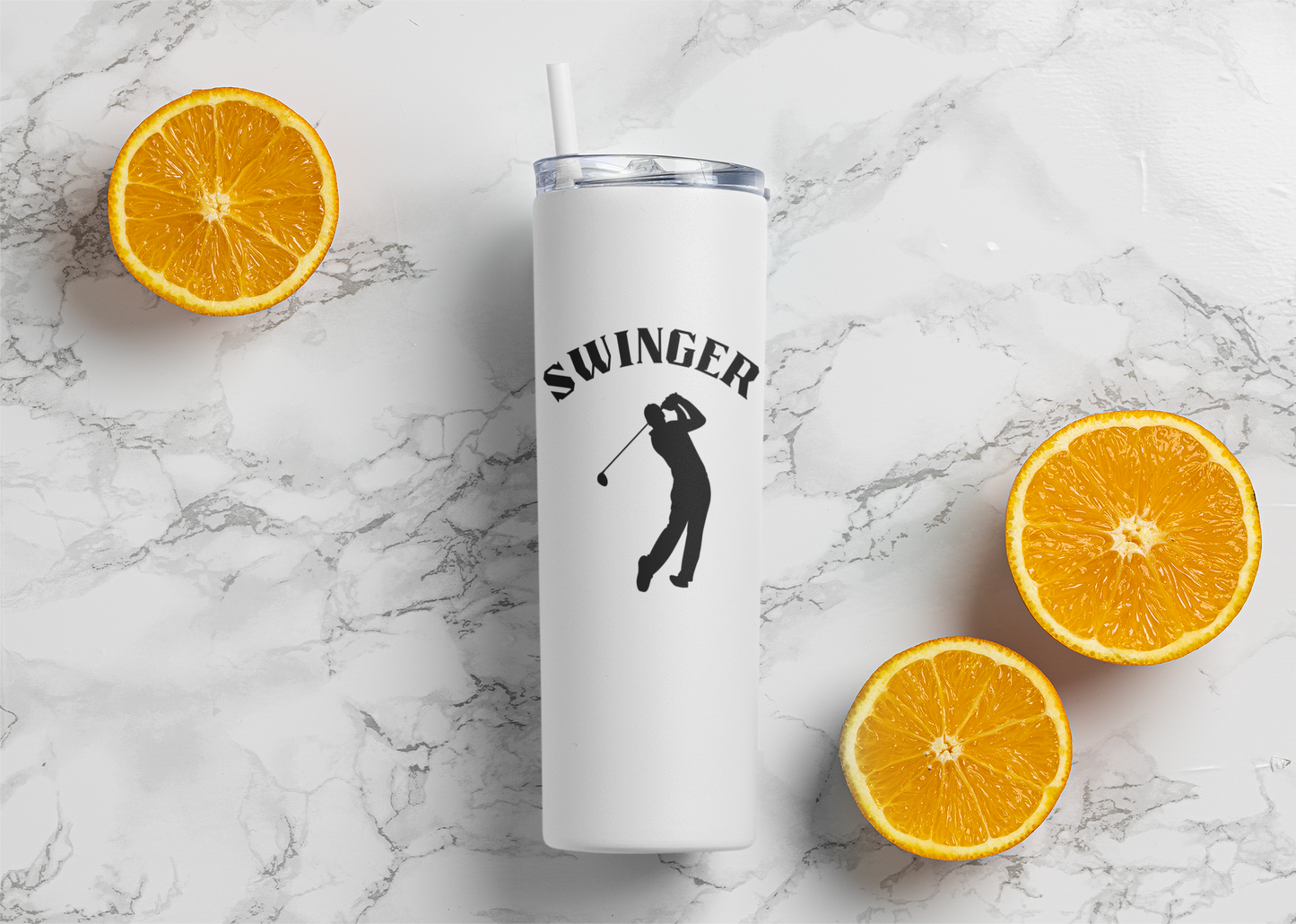 Swinger Tumblers - 20oz Stainless Steel with Straw